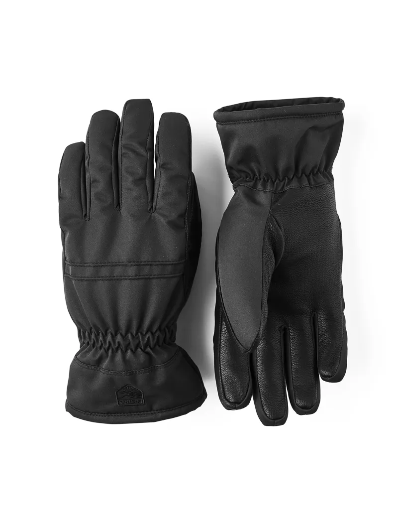 Hestra Primaloft Leather Womens Ski Gloves - Black