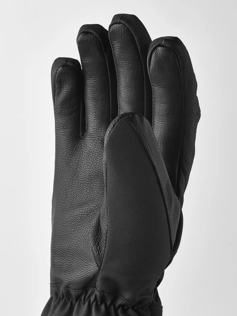 Hestra Primaloft Leather Womens Ski Gloves - Black-1