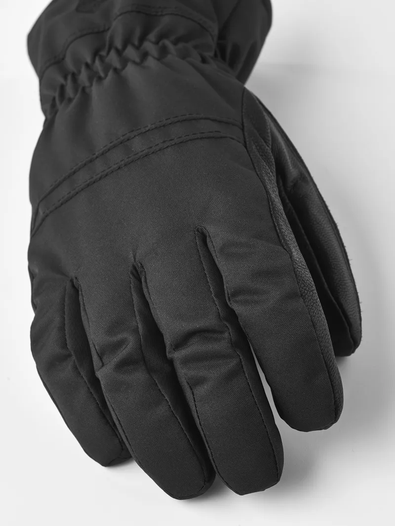 Hestra Primaloft Leather Womens Ski Gloves - Black-2