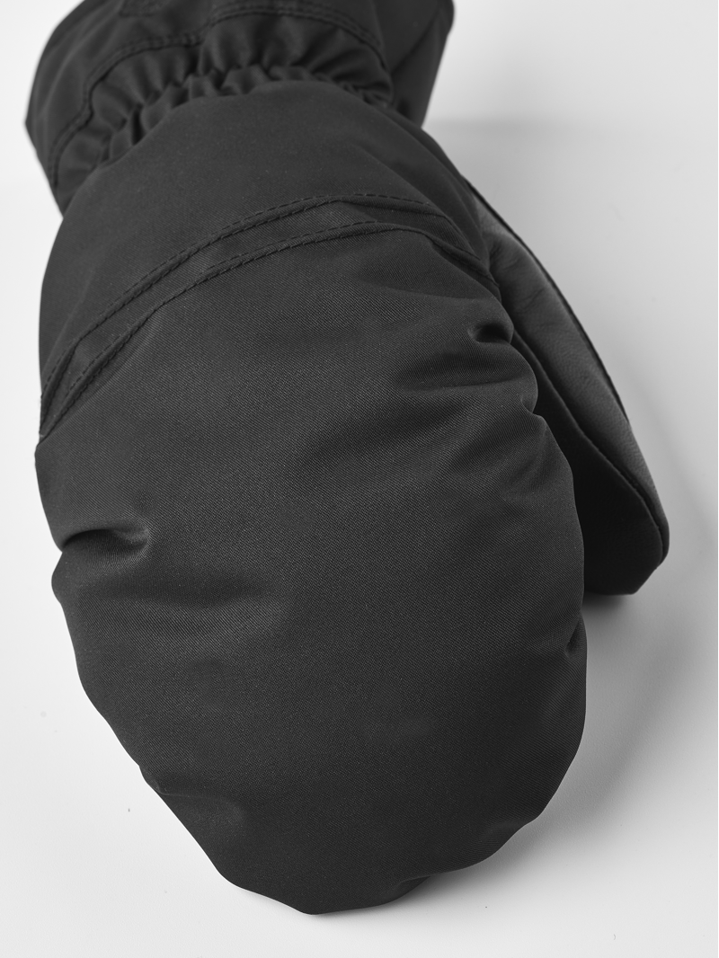 Hestra Primaloft Leather Womens Mittens - Black-2