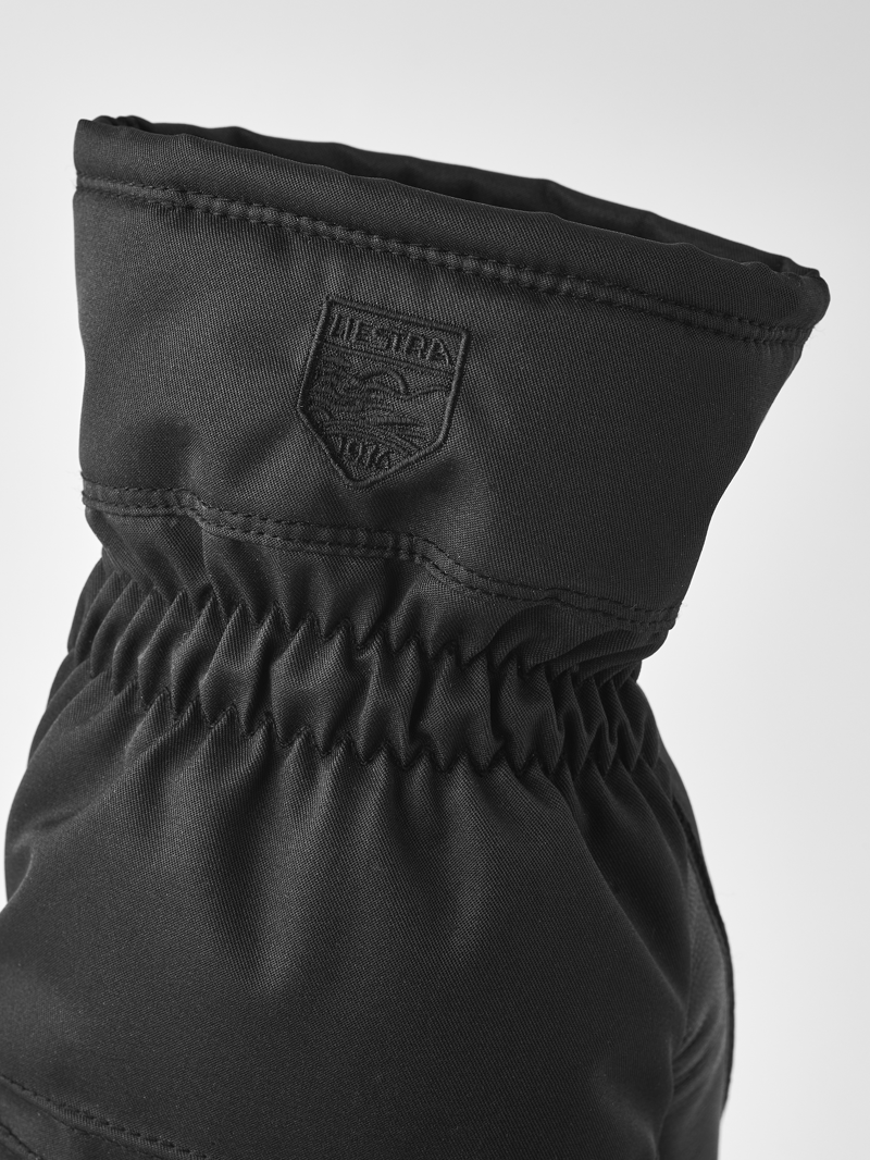 Hestra Primaloft Leather Womens Mittens - Black-1