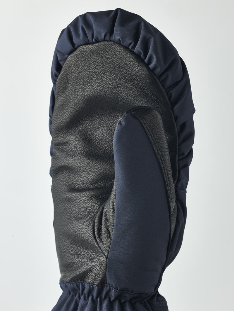 Hestra Primaloft Leather Womens Mittens - Navy-3
