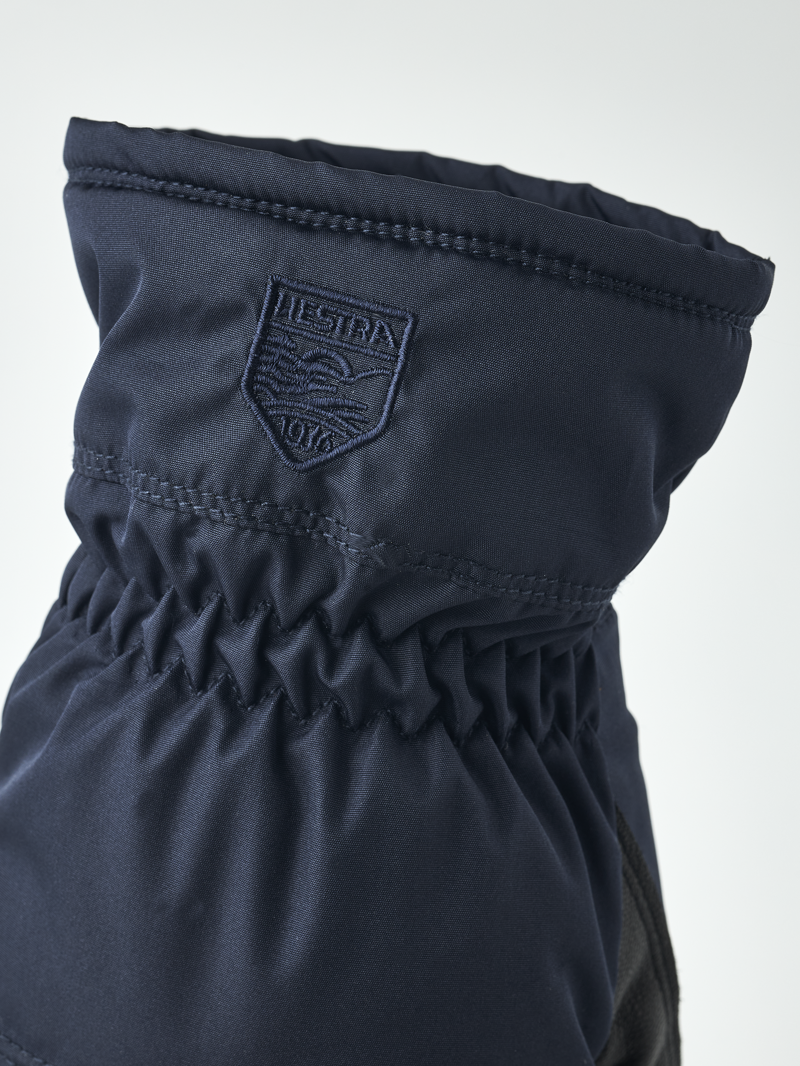 Hestra Primaloft Leather Womens Mittens - Navy-1