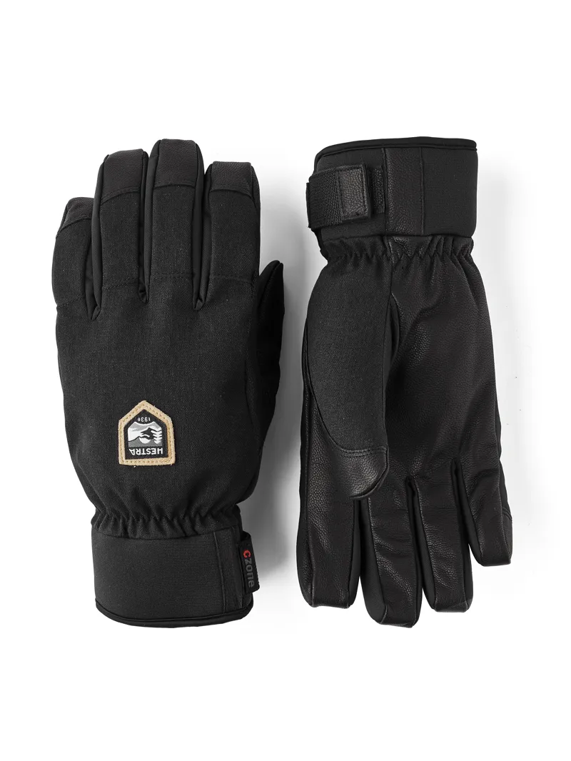 Hestra Alpine Unisex Ski Gloves - Black