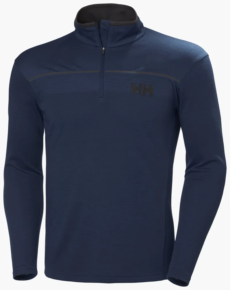 Helly Hansen Mens Half Zip Midlayer Top - Navy Blue