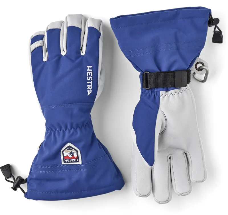 Hestra Army Leather Heli Mens Ski Gloves - Royal Blue