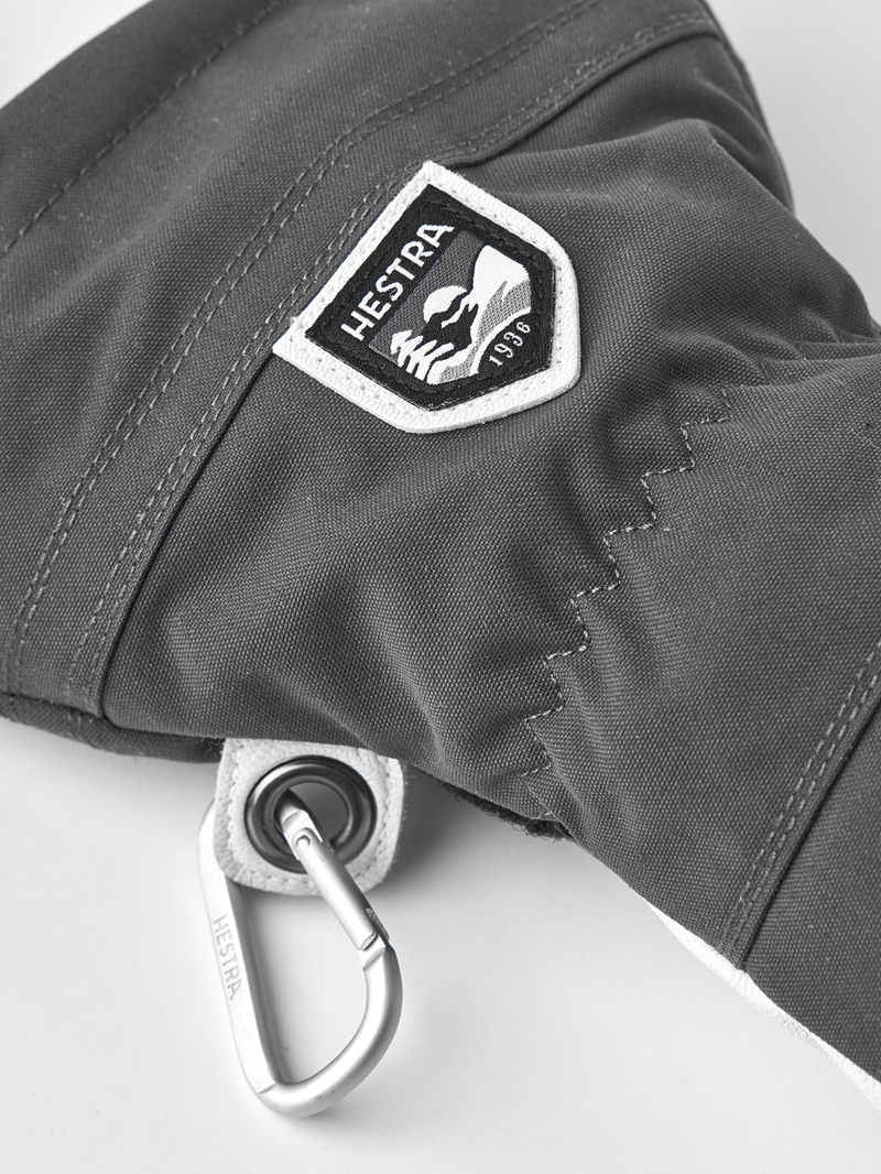 Hestra Army Leather Heli Mens Ski Gloves - Grey-4