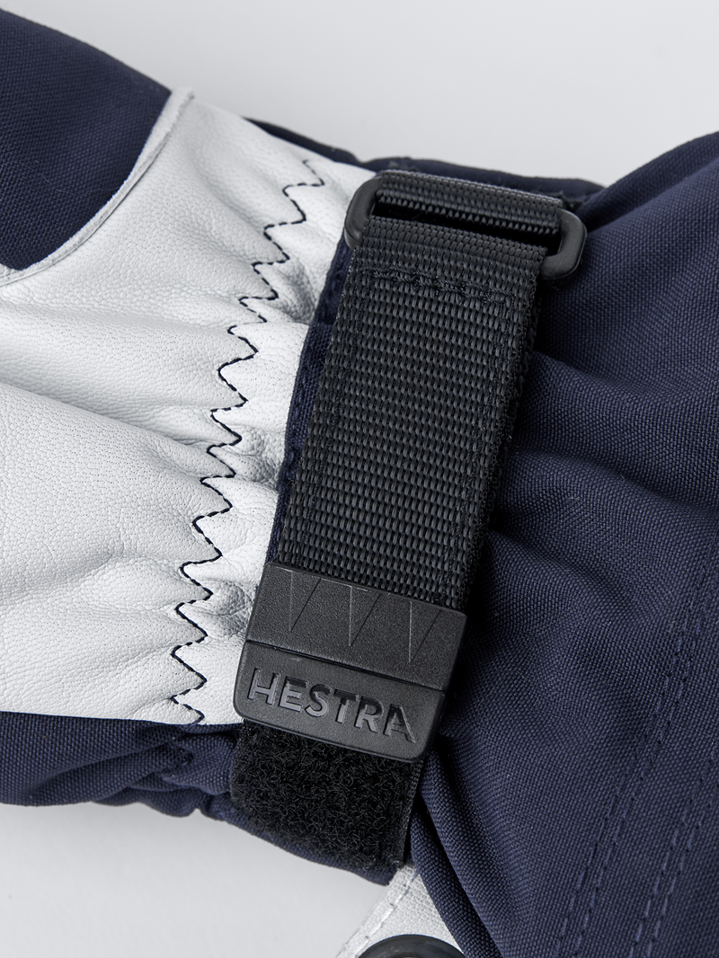 Hestra Army Leather Heli Ski Mens Mittens - Navy-1