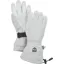 Hestra Leather Heli Ski Womens Ski Gloves in Light Grey