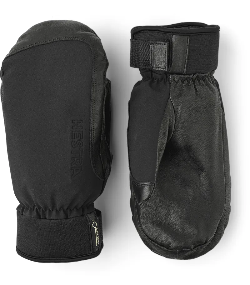 Hestra Alpine Short Cuff Ski Mittens - Black