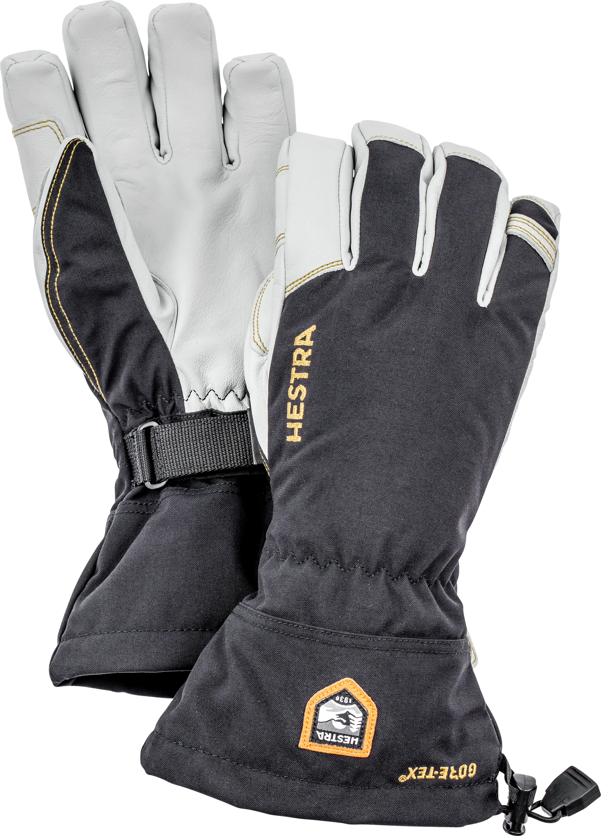 Ski gloves leather online