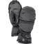 Hestra Primaloft Leather Womens Ski Mittens - Black