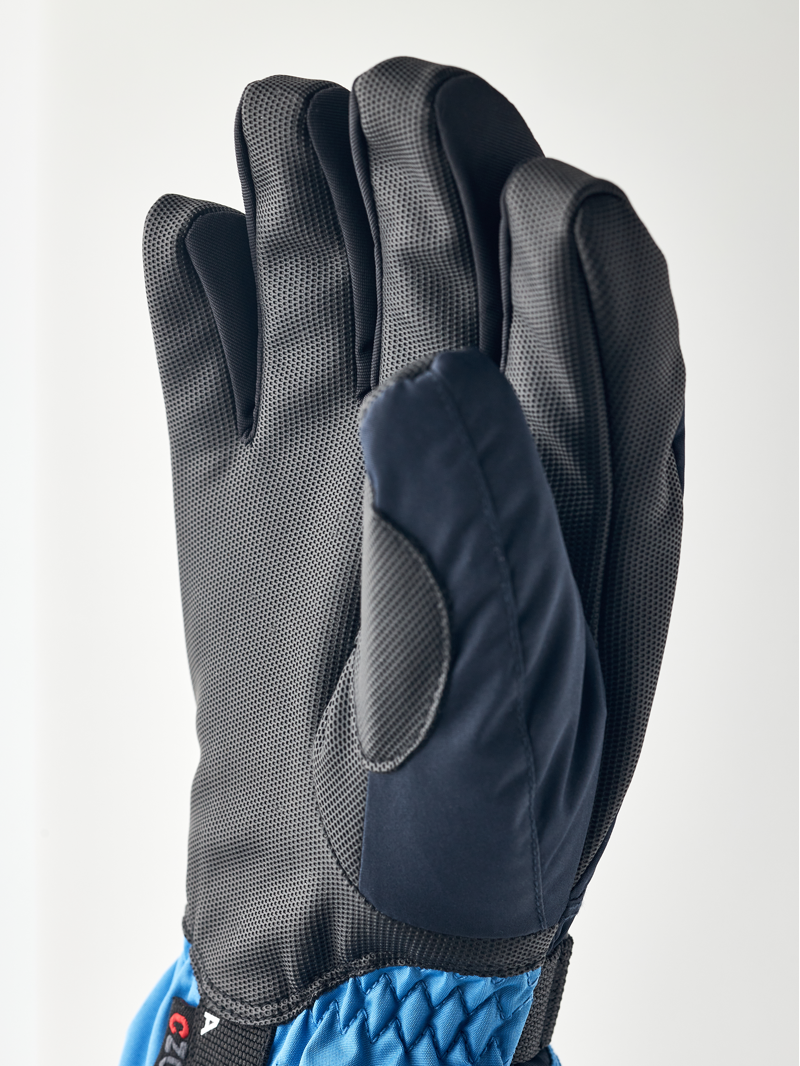 Hestra Gauntlet Czone Junior Ski Gloves - Navy/Sky Blue-3