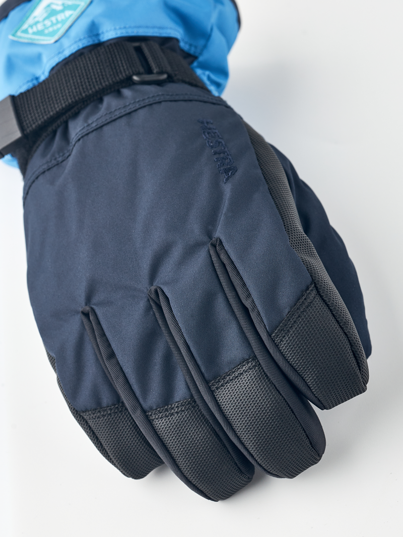 Hestra Gauntlet Czone Junior Ski Gloves - Navy/Sky Blue-4