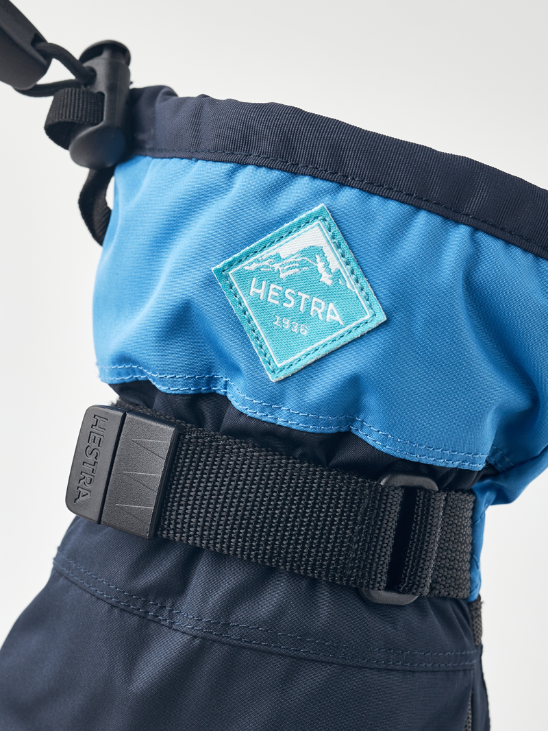 Hestra Gauntlet Czone Junior Ski Gloves - Navy/Sky Blue-2