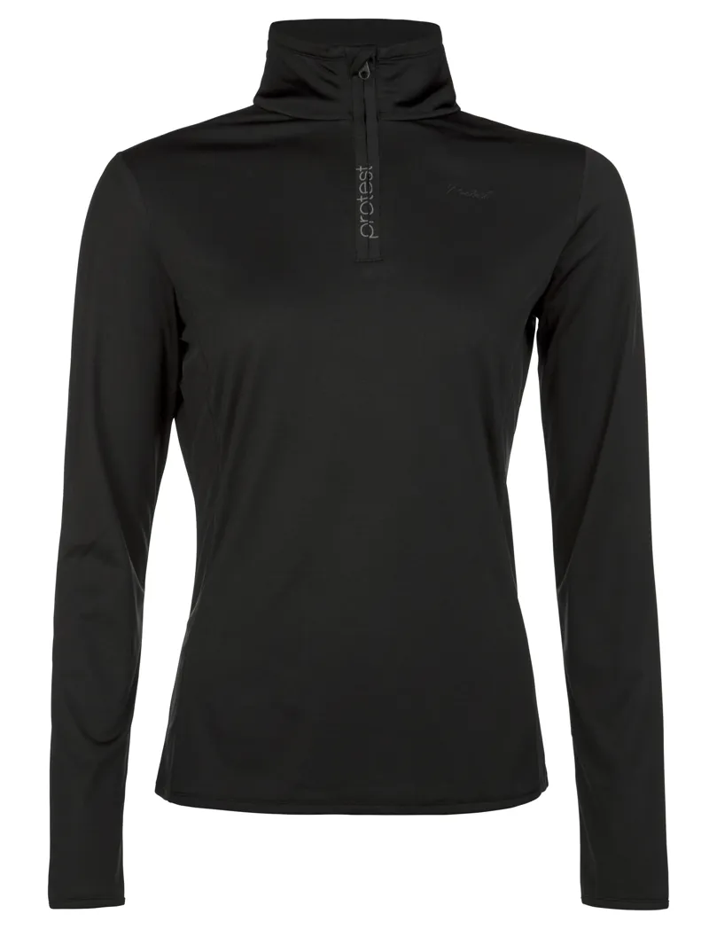 Protest Fabrizoy 1/4 Zip Womens Stretch Fleece In Black