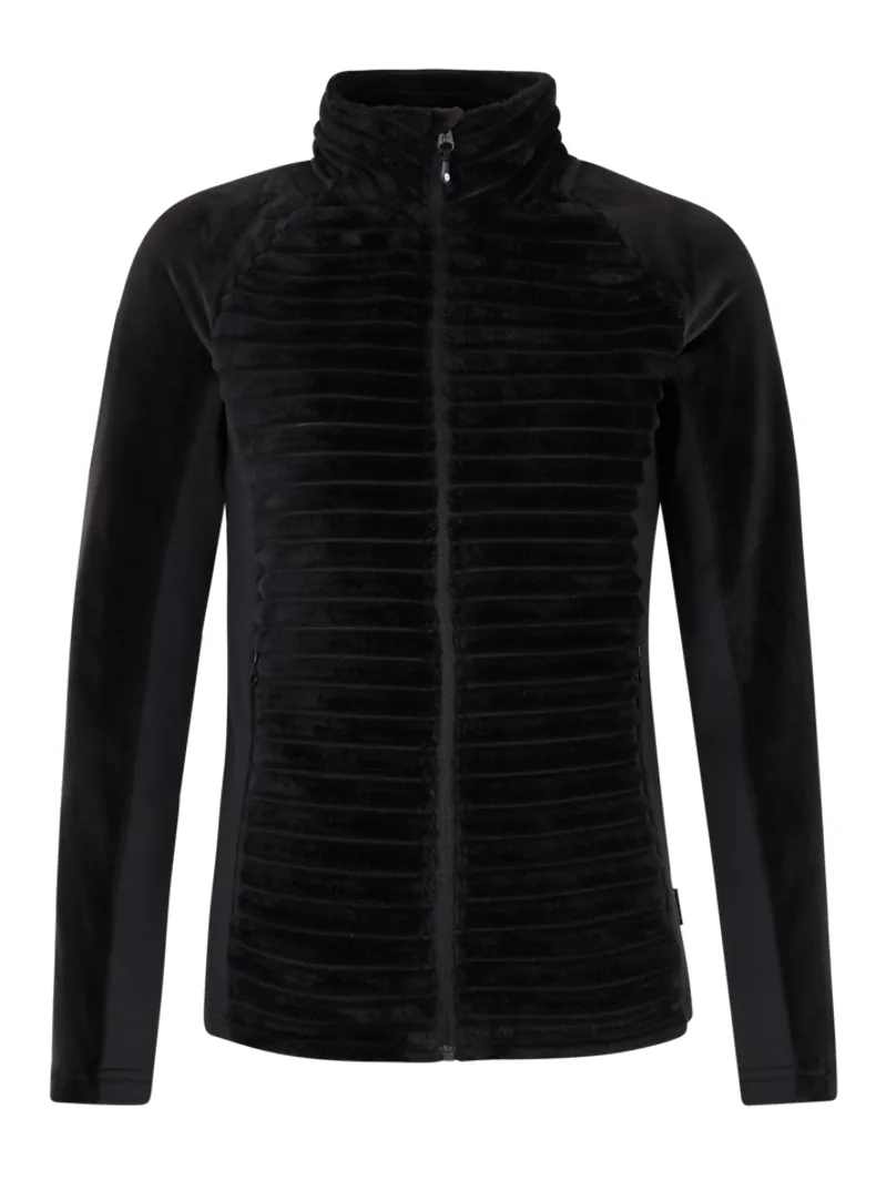 Protest Delay Womens Full Zip Fleece Top - Black
