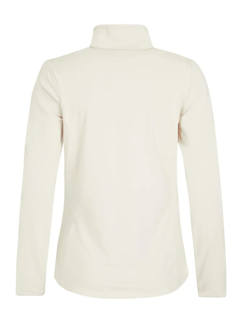 Protest Fabriz Womens 1/4 Zip Midlayer Top - Kit White-1
