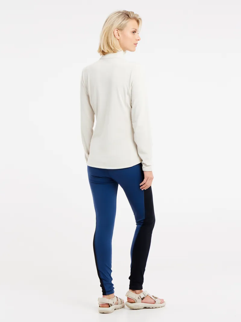 Protest Fabriz Womens 1/4 Zip Midlayer Top - Kit White-3