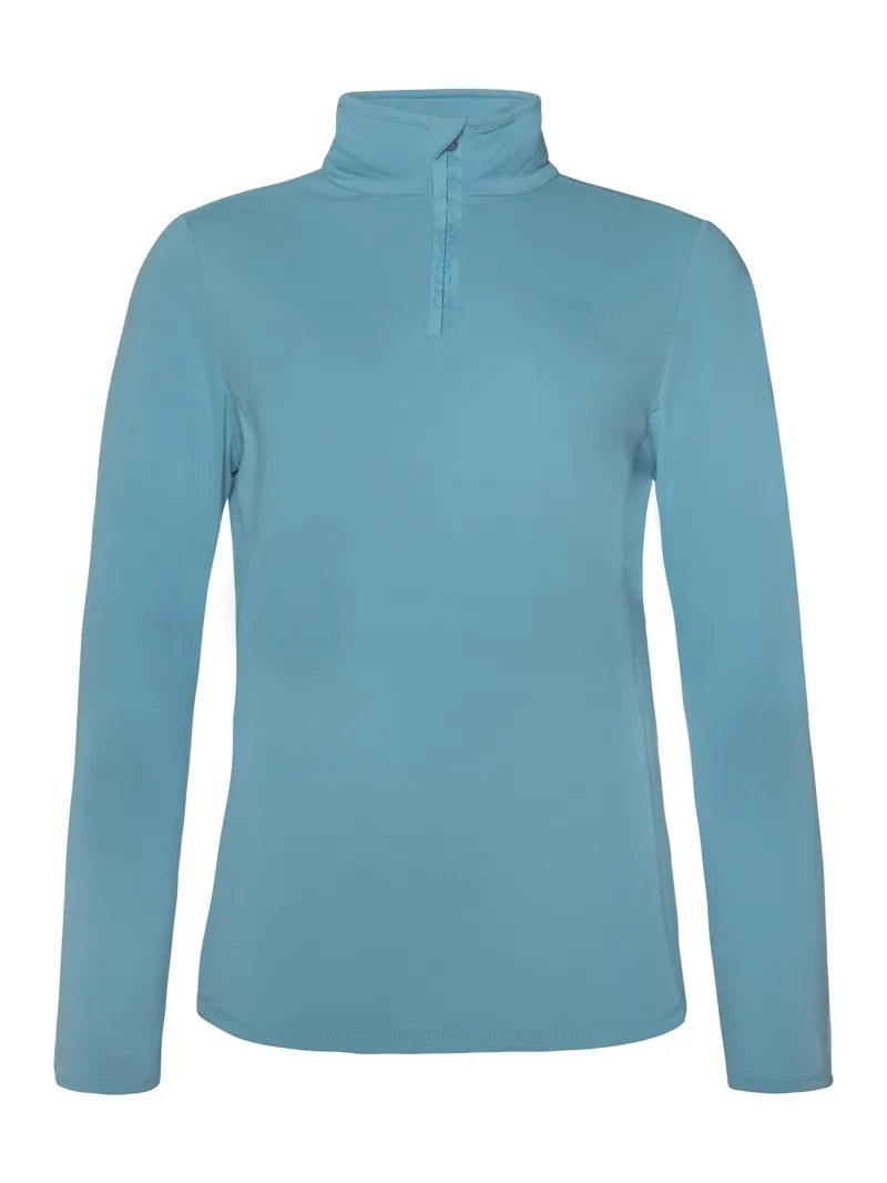 Protest Fabriz Womens 1/4 Zip Midlayer Top - Satin Blue