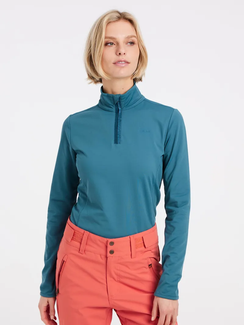 Protest Fabriz Womens 1/4 Zip Midlayer Top - Jewel Blue-5