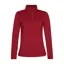 Protest Fabriz Womens 1/4 Zip Midlayer Top - Red Wine