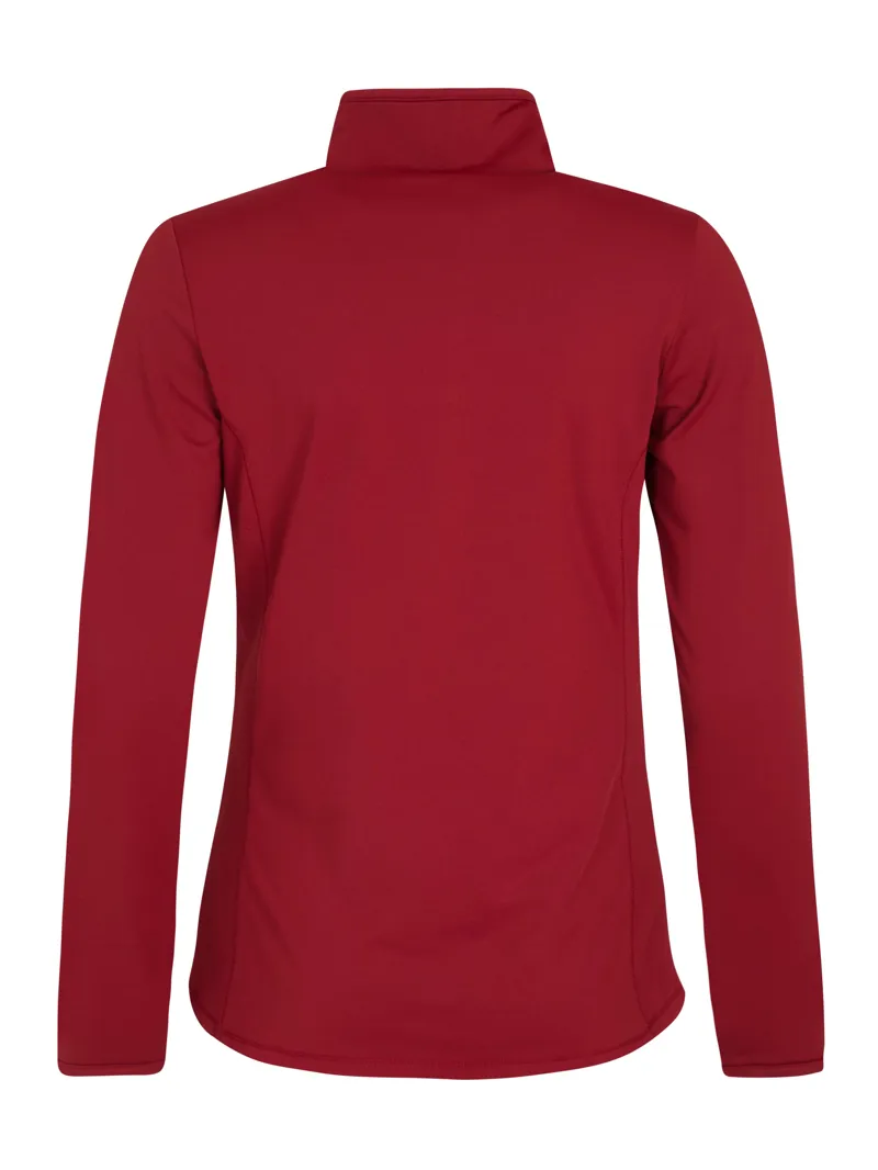 Protest Fabriz Womens 1/4 Zip Midlayer Top - Red Wine-1