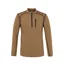 Protest Kurano Mens 1/4 Zip Midlayer Top - Sandy Brown