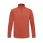 Protest Perfecto Mens Micro-Fleece Midlayer Top - Brick Orange
