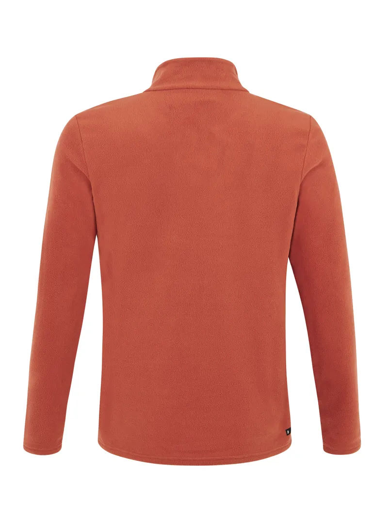 Protest Perfecto Mens Micro-Fleece Midlayer Top - Brick Orange-1