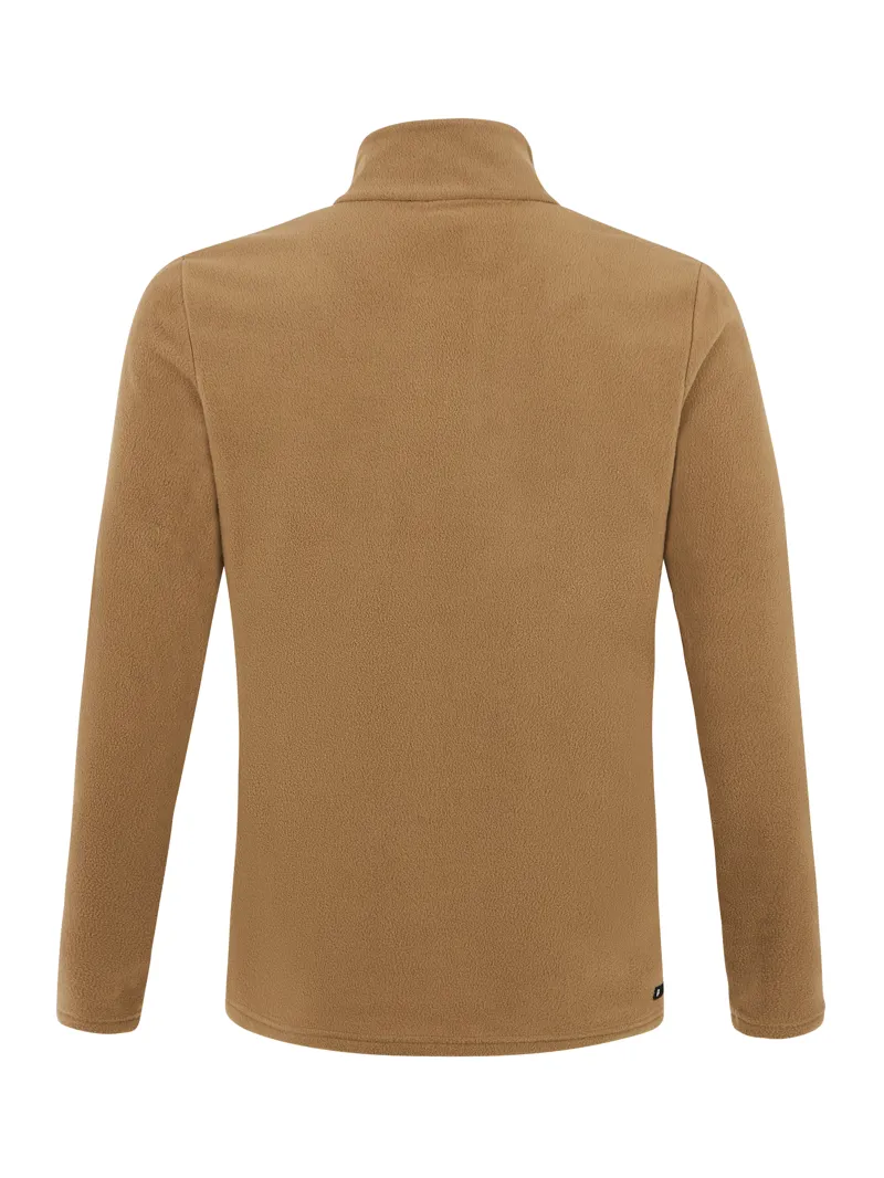 Protest Perfecto Mens Micro-Fleece Midlayer Top - Sandy Brown-1