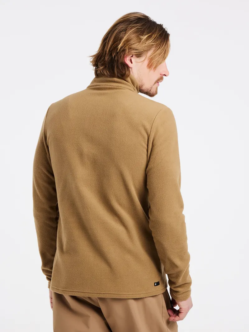 Protest Perfecto Mens Micro-Fleece Midlayer Top - Sandy Brown-3