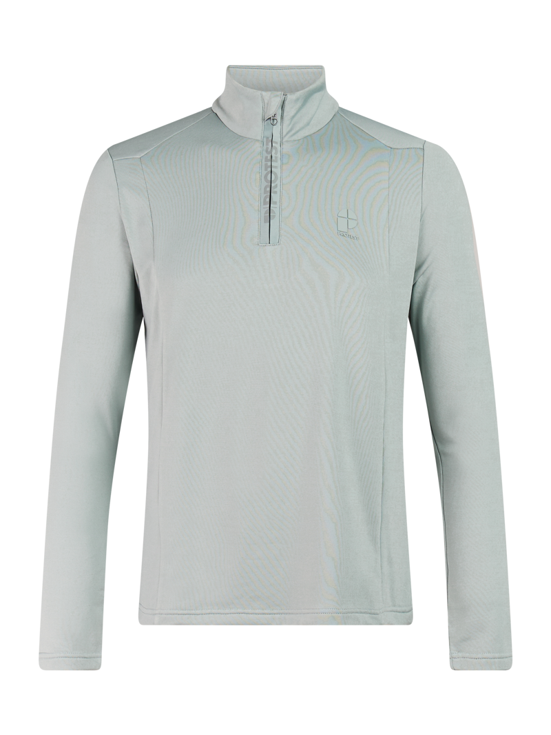 Protest Rewill 1/4 Zip Mens Midlayer Top - Moonstone Grey