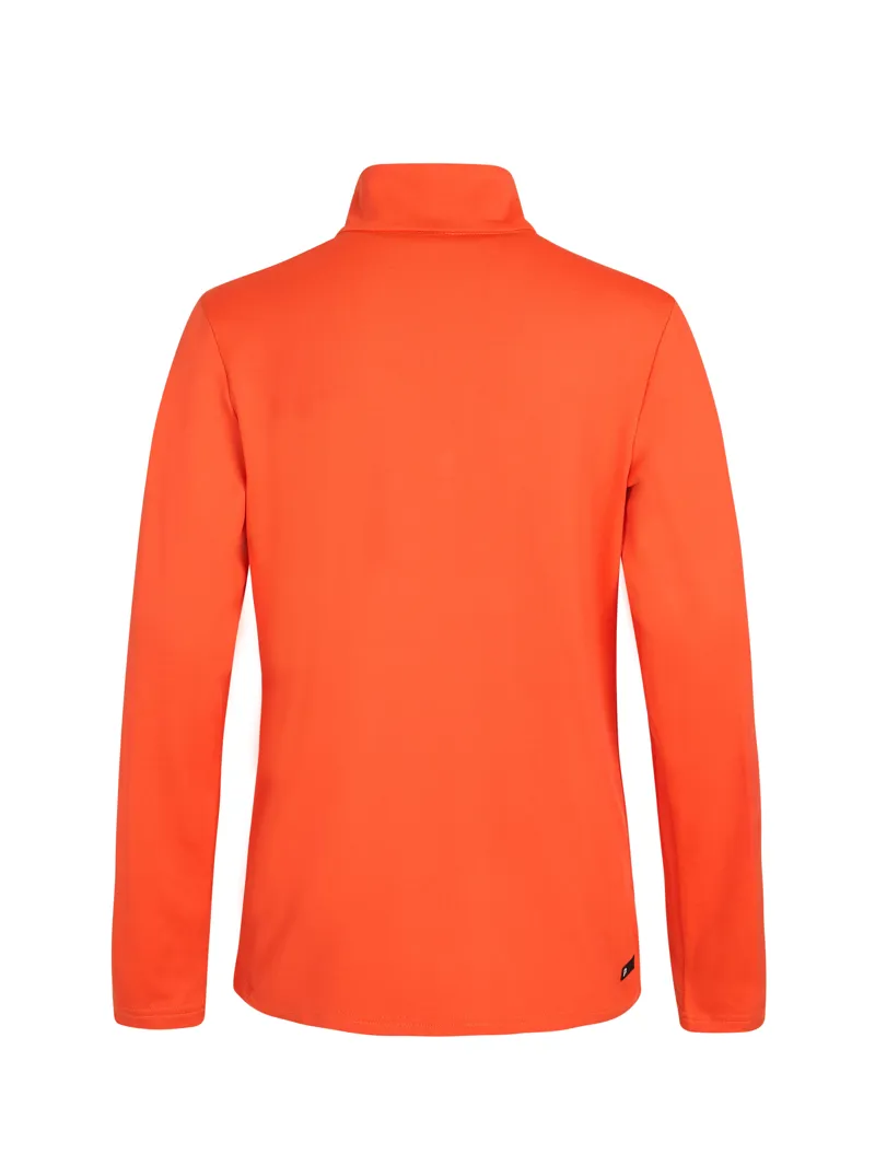 Protest Willowy Junior 1/4 Zip Midlayer Top - Orange Fire-1