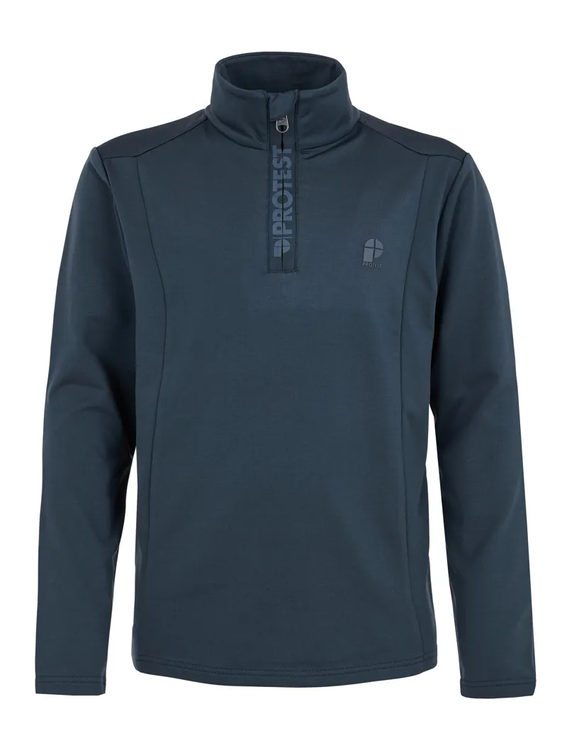 Protest Willowy Junior 1/4 Zip Midlayer Top - Blue Night