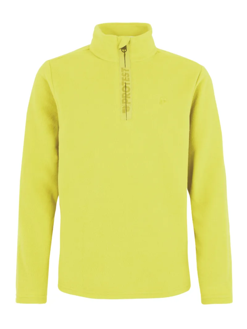 Protest Perfecty Junior Micro-Fleece Midlayer Top - Lemon