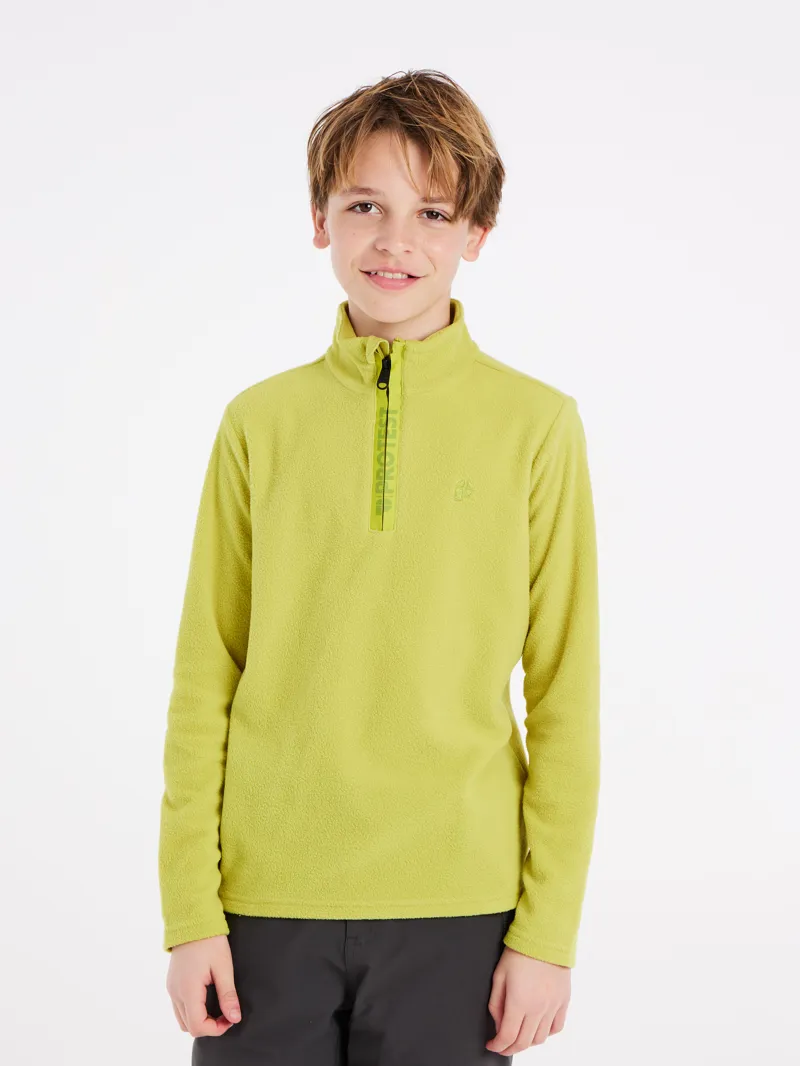 Protest Perfecty Junior Micro-Fleece Midlayer Top - Splitpea Green-5
