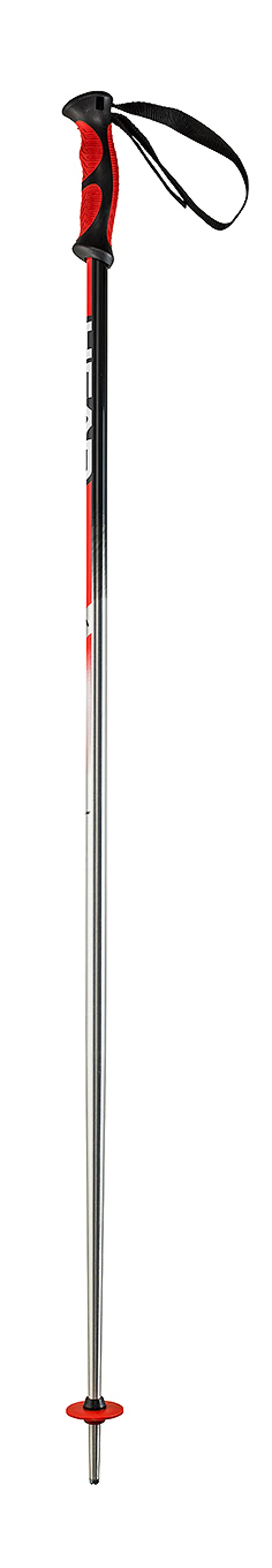 Head Multi S Ski Poles in Silver/Red