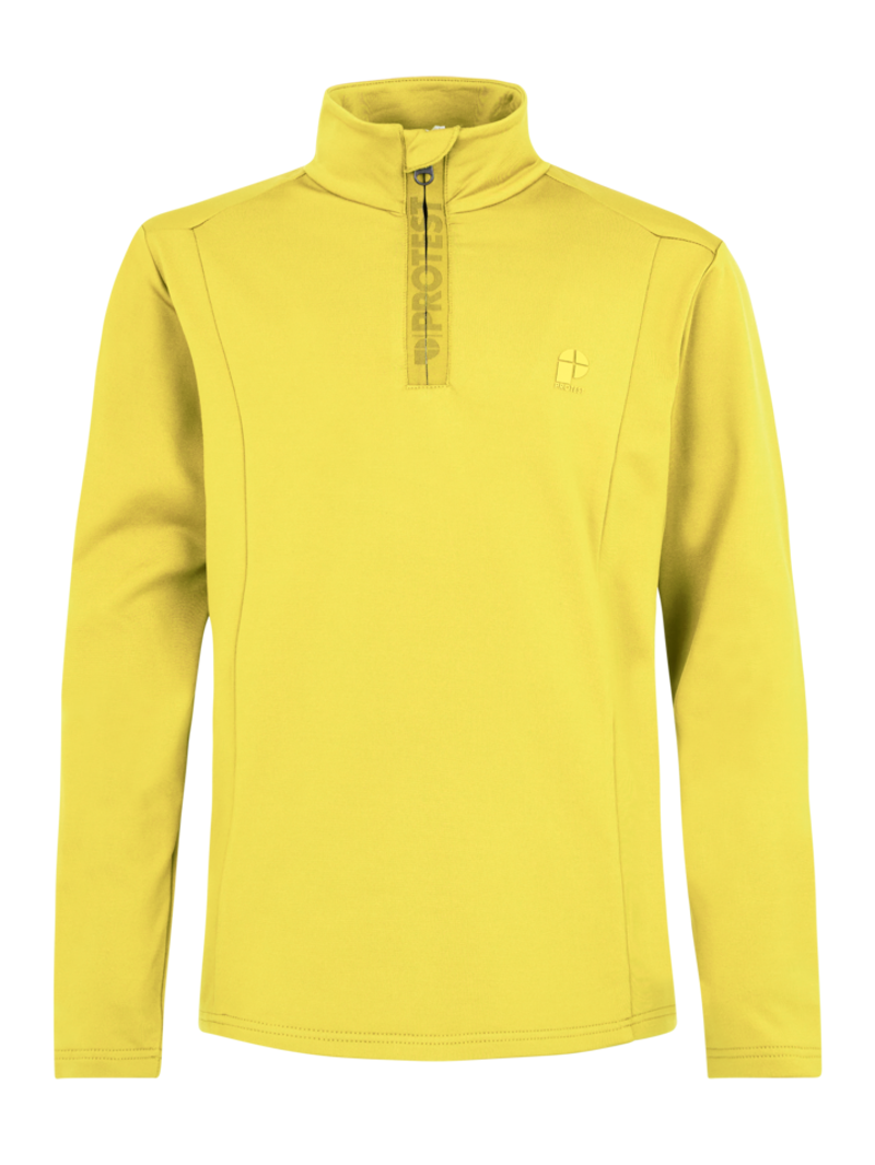 Protest Rewillowy Junior 1/4 Zip Midlayer Top - Lime Splash