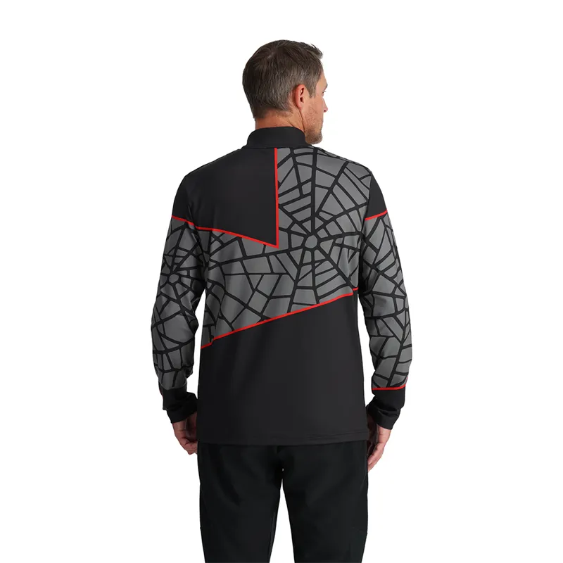 Spyder Mens Vital Half Zip Midlayer Top - Black-1
