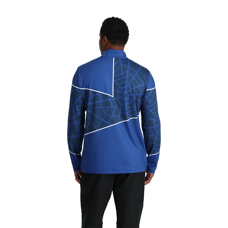 Spyder Mens Vital Half Zip Midlayer Top - Electric Blue-1