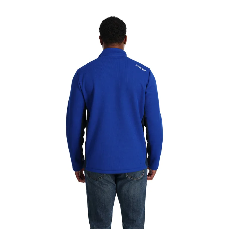 2024 Spyder Mens Bandit Half Zip Fleece Top - Electric Blue