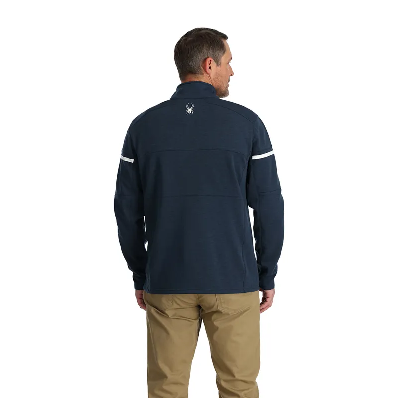 Spyder Mens Speed Half Zip Fleece Top - True Navy-1