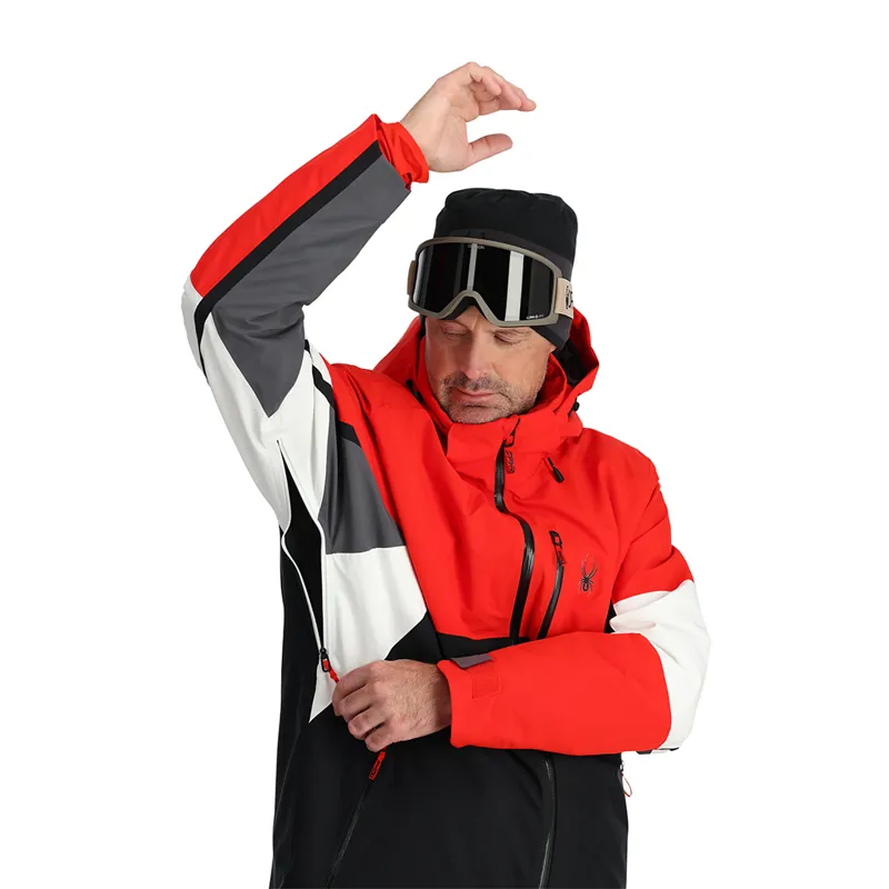 Spyder Epiphany Mens Ski Jacket - Volcano Red-4