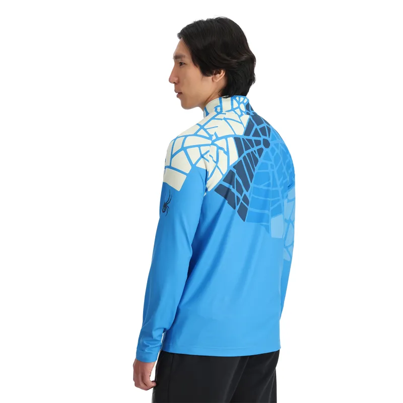 Spyder Legacy Mens Half Zip Midlayer Top - Aether Blue-1