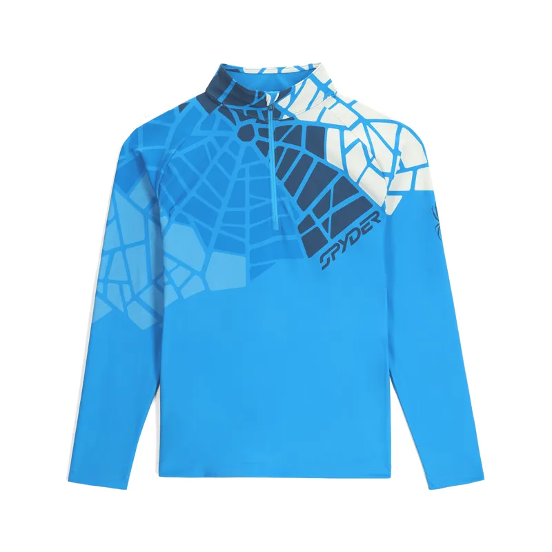 Spyder Legacy Mens Half Zip Midlayer Top - Aether Blue