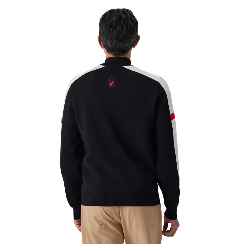 Spyder Verbier Mens 1/2 Zip Jumper - Black-1