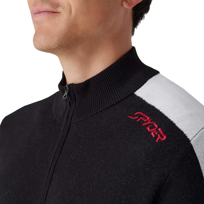 Spyder Verbier Mens 1/2 Zip Jumper - Black-2