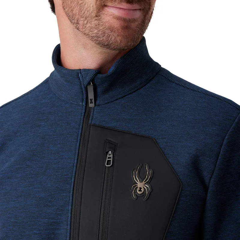 Spyder Bandit Full Zip Jumper - Indigo Melange-2
