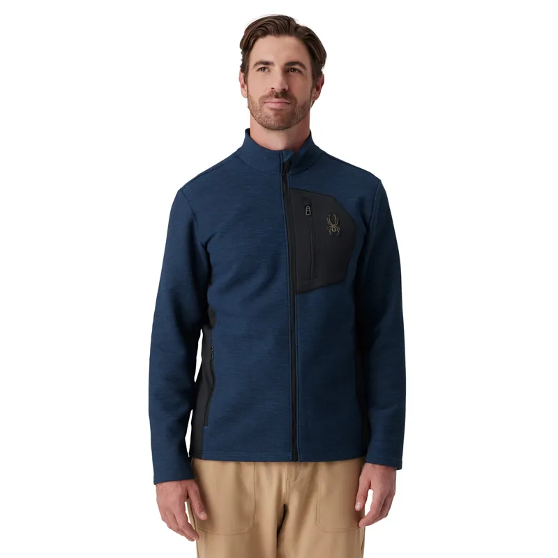 Spyder Bandit Full Zip Jumper - Indigo Melange